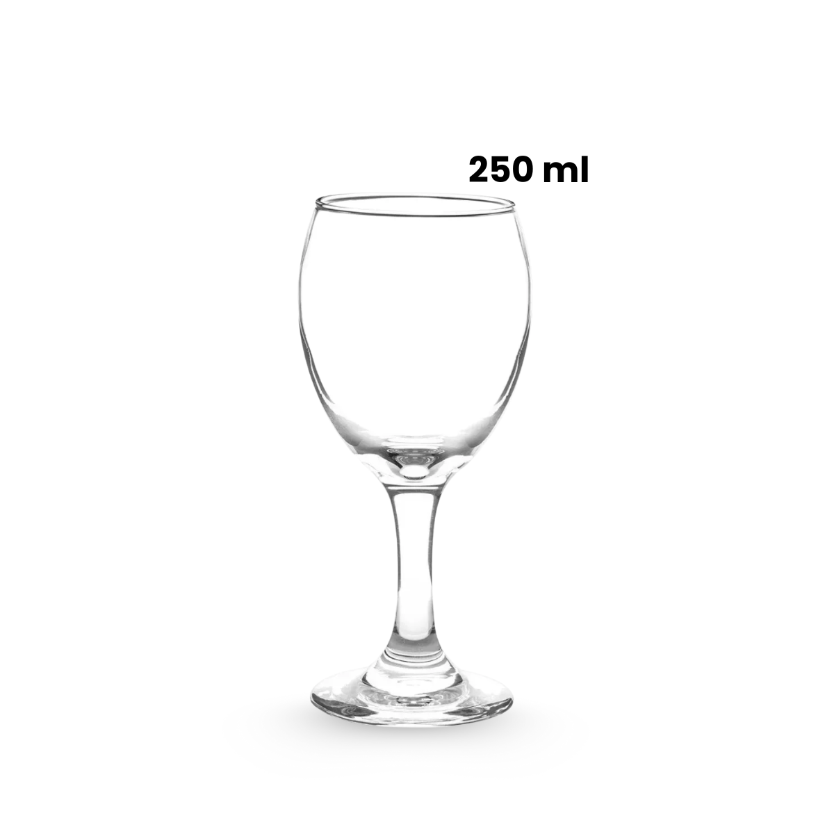 juego de copas de vidrio de 250 ml para refresco o agua