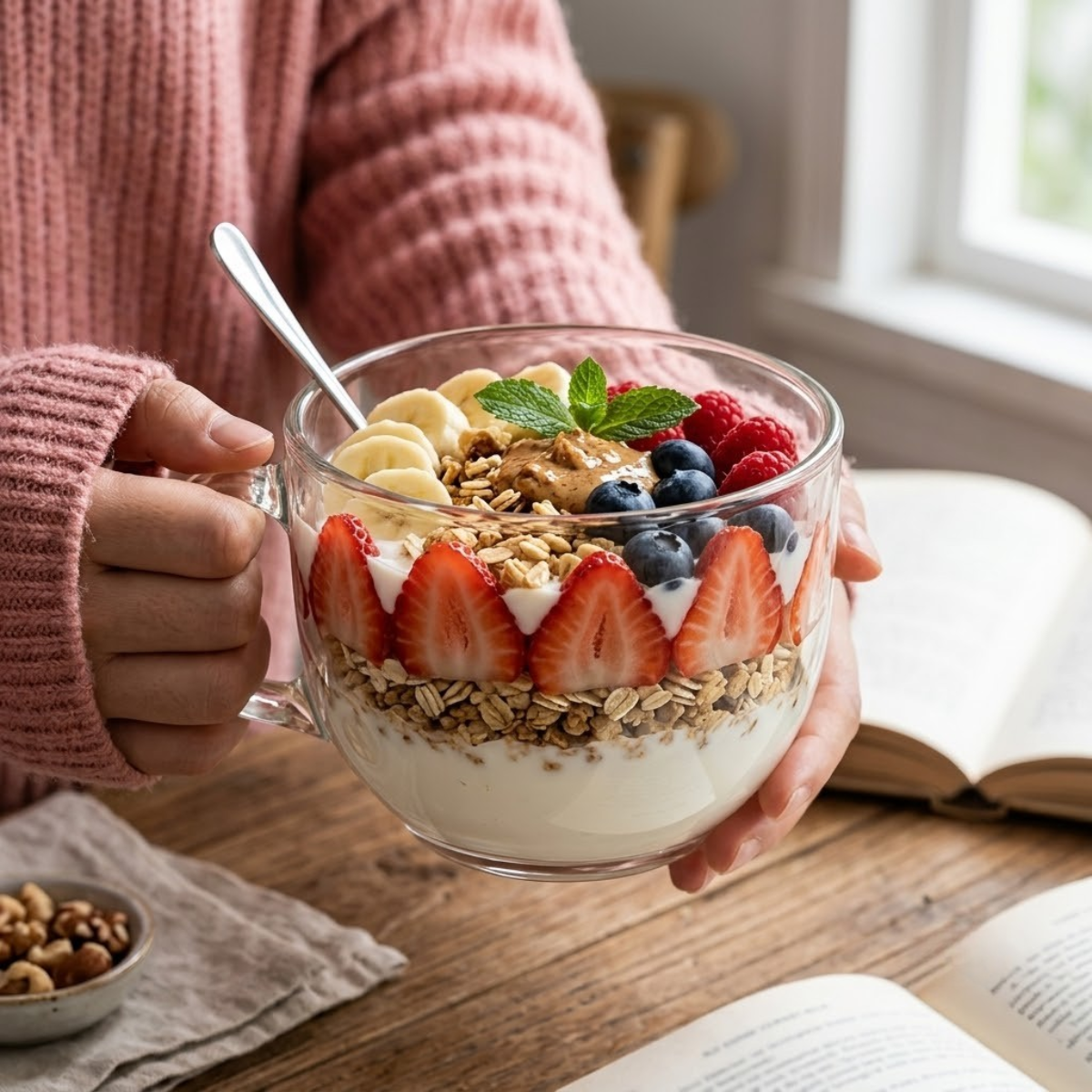 taza jumbo de 700 ml para uso en desayunos cena sopa, cereal, yogurt o cafe