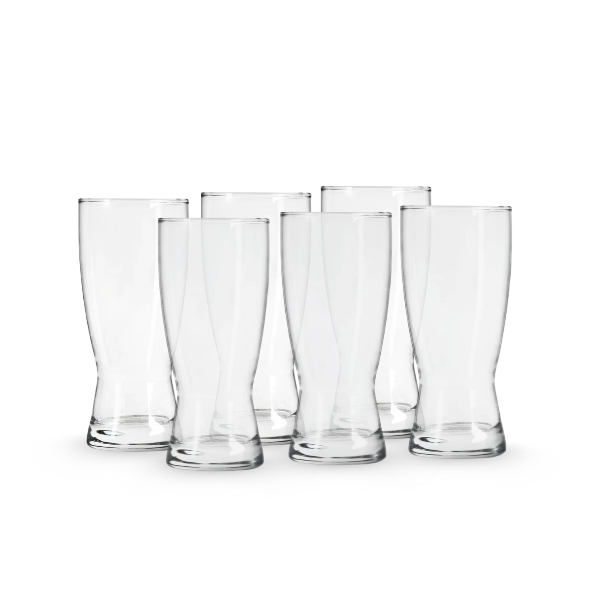 Bravo – Juego de Vasos Cerveceros de Vidrio 325 ml - Estilo Weizen