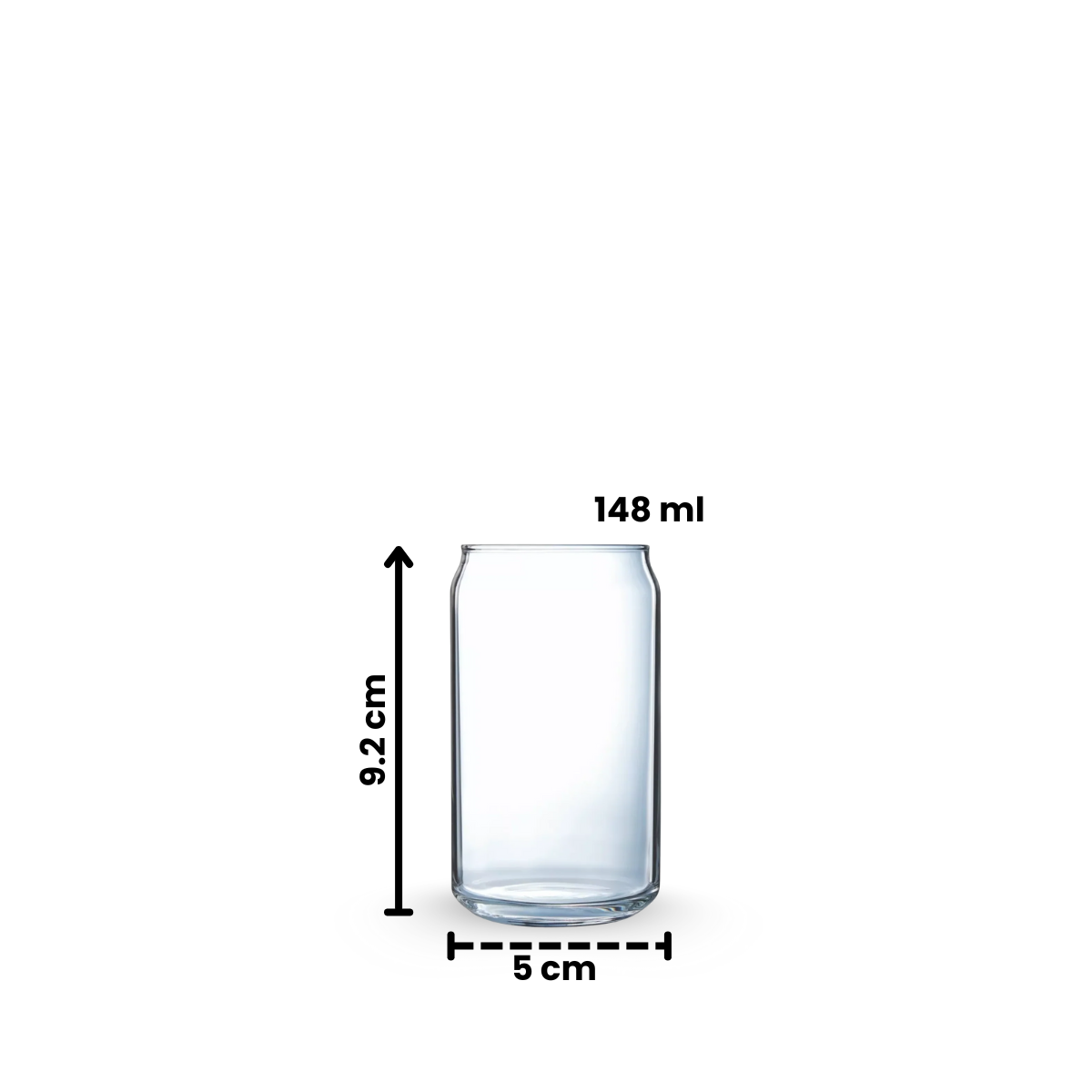 Can - Juego de Tequileros de Vidrio Mini Lata 148 ml