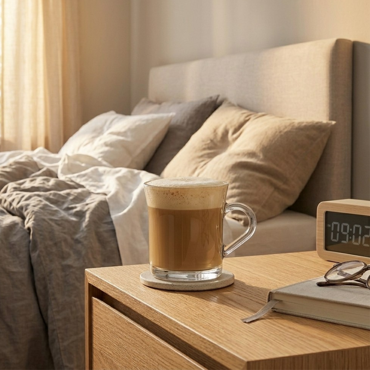 tazas de vidrio de 335 ml para uso cotidiano en la mañana o noche días lluviosos o antojo de un capuchino