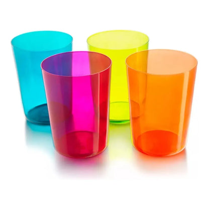 Collins - 4 Vasos de Colores De Vidrio 532 ml