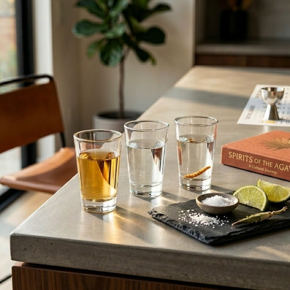 caballitos de vidrio 6 piezas para uso en restaurante estilo minimalista y moderno.