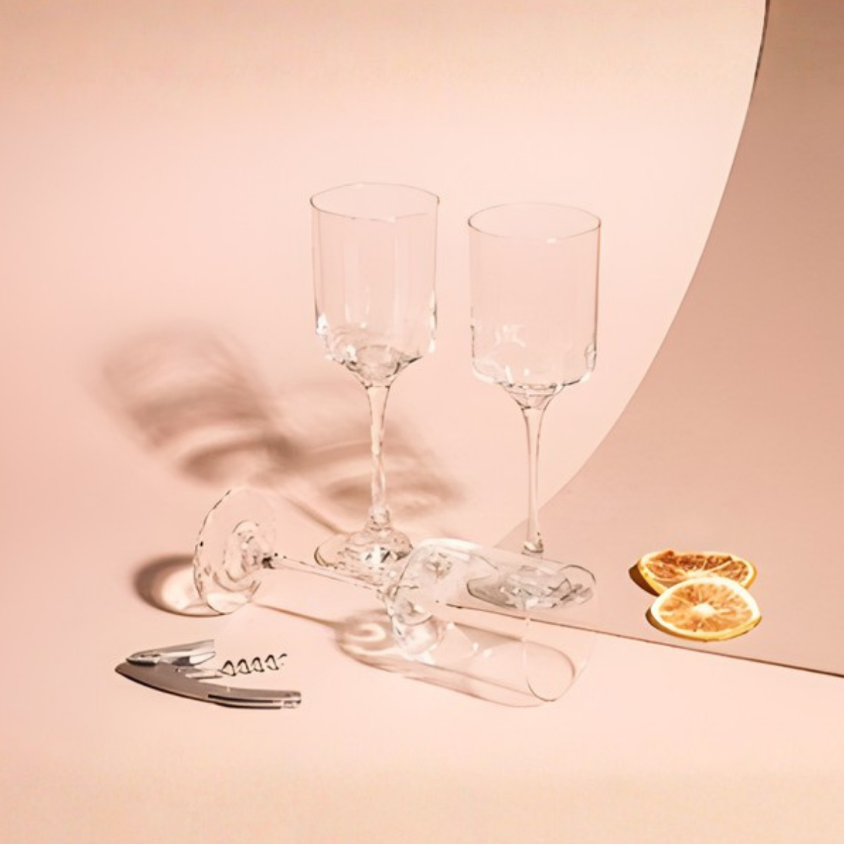 Rio - Juego de Copas de Vidrio para Vino – Diseño Clásico en Caja de Presentación