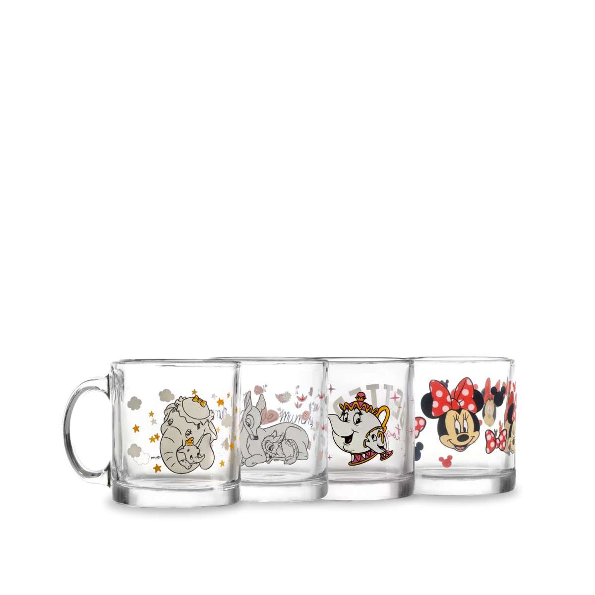 Disney - Taza de vidrio con diseño 384 ml