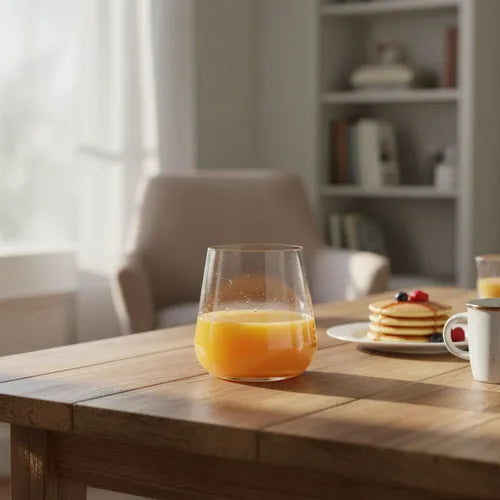 Ardea – Juego de 6 Vasos de Vidrio para Vino, Whisky y Cócteles