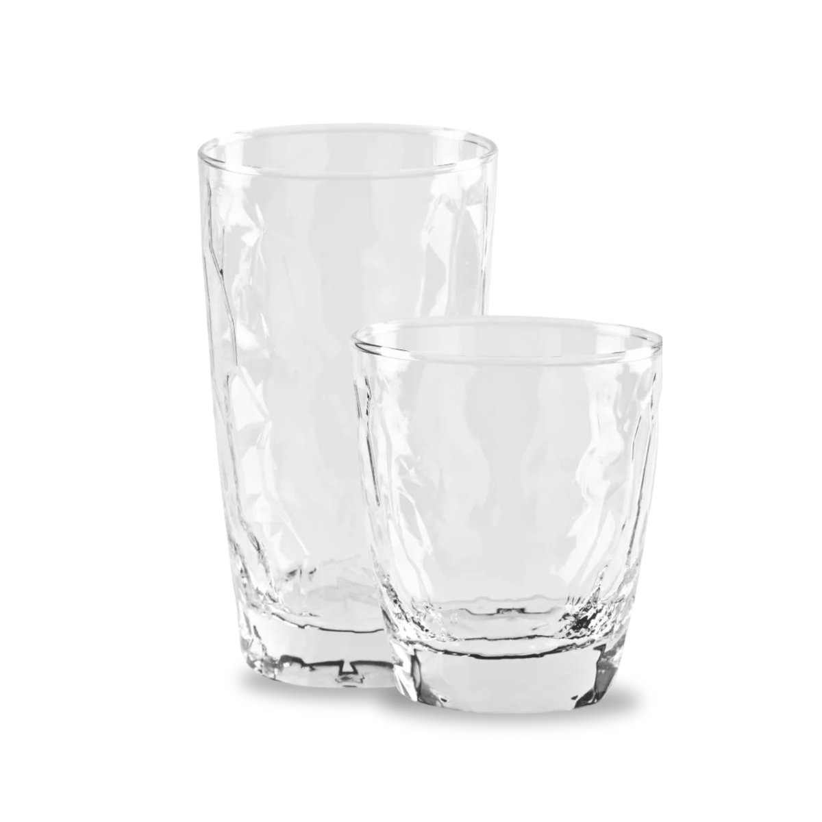Da Vinci Set De 12 Vasos De Vidrio Alto Y Bajos.