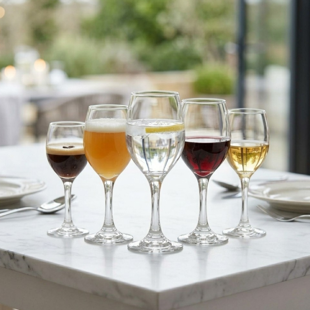 copas duclae de diferentes tamaños para uso variado en casa o restaurante.