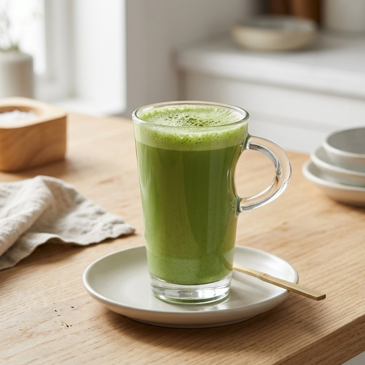 Elba 6 piezas de tazas de vidrio matcha cafe de 265 ml 