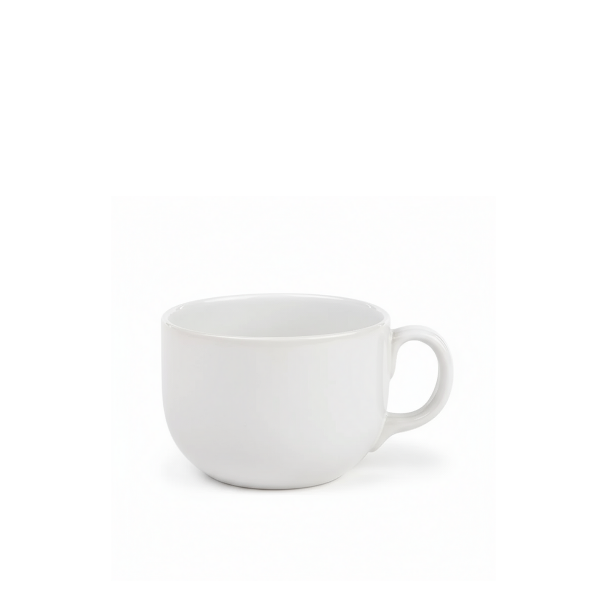 Taza Jumbo de Opal Blanco de 720 ml con diseño minimalista y acabado brillante.