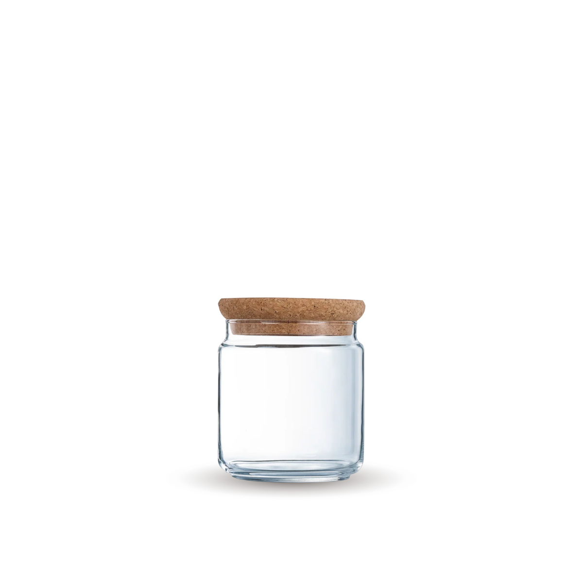 contenedor de vidrio con tapa de corcho de 750 ml pure jar