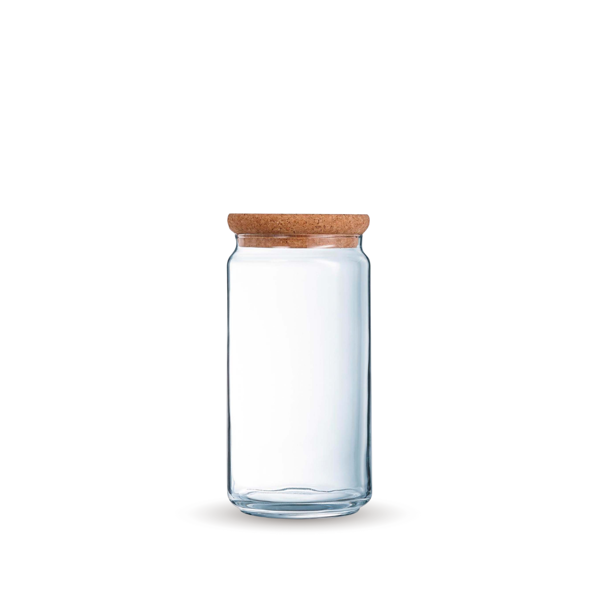 Contenedor de vidrio con tapa de corcho de 1500 ml para pasta y semillas