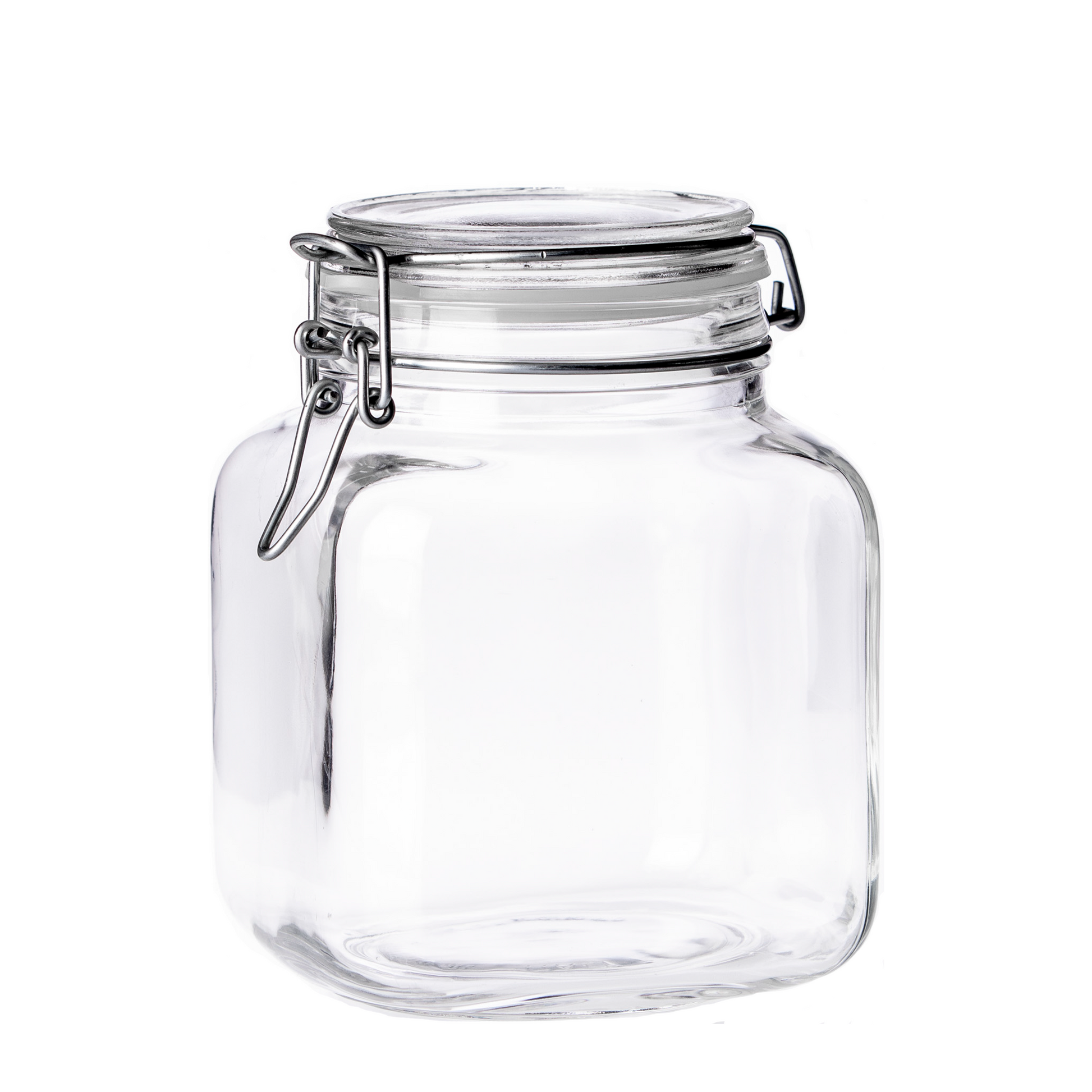 tarro alto de 1200 ml de vidrio con cierre hermetico para despensa o cocina