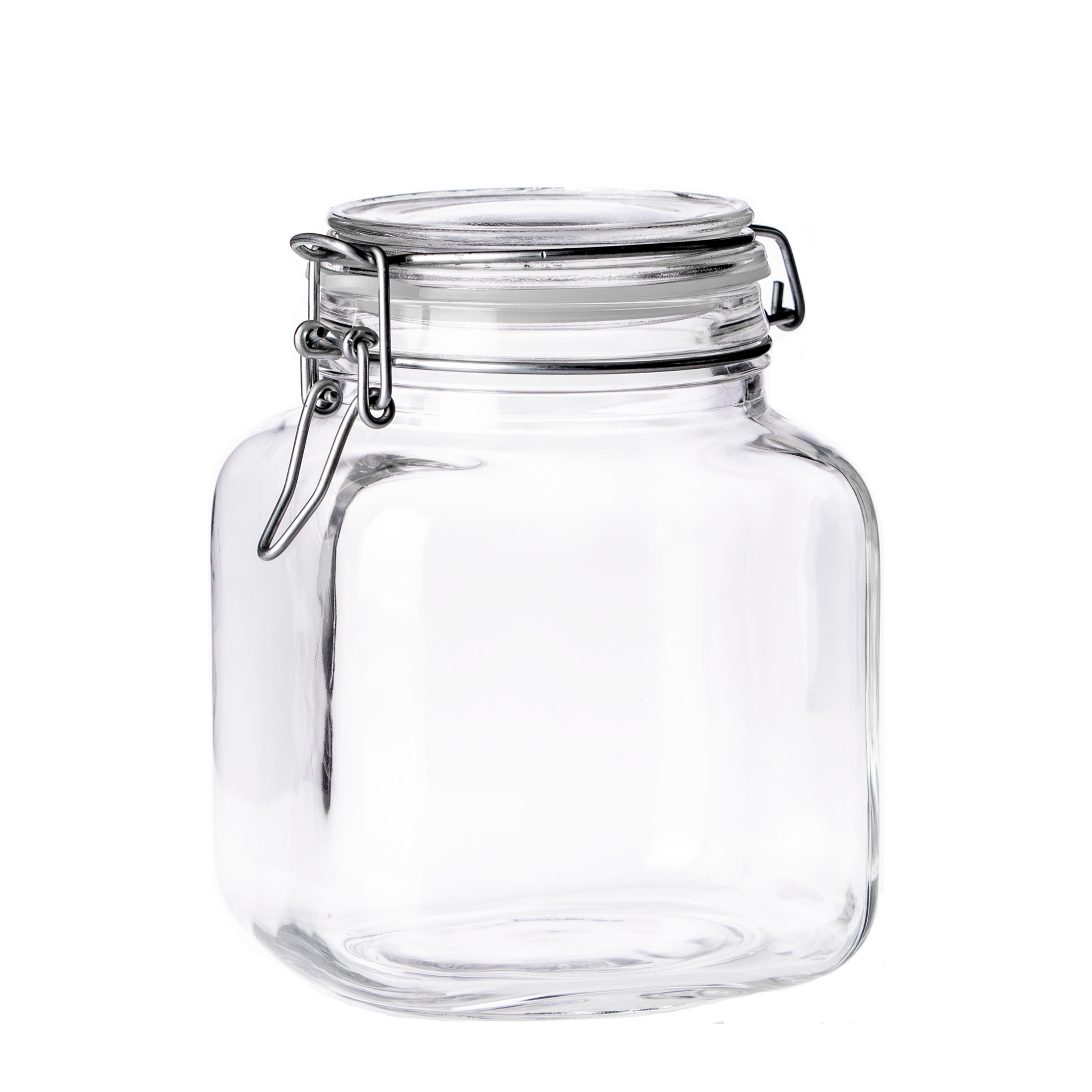 tarro alto de 1200 ml de vidrio con cierre hermetico para despensa o cocina