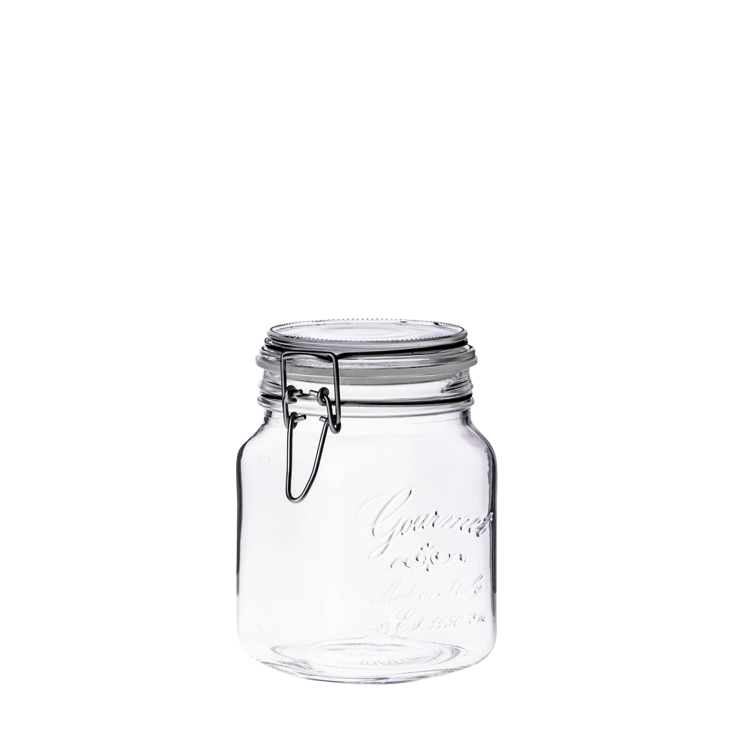 tarro de 1 litro de vidrio con cierre hermetico de clip para cocina o despensa