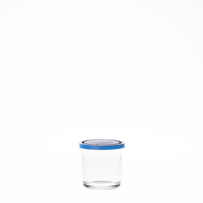 "Igloo High " Contenedor de Vidrio con Tapa Azul / Blanco.