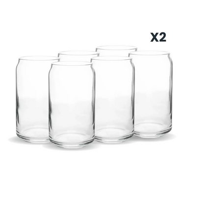 Can - Juego de Vasos de Vidrio Lata 475 ml