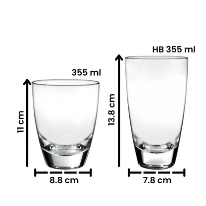 Alpi - Juego de 6 Vasos de Vidrio