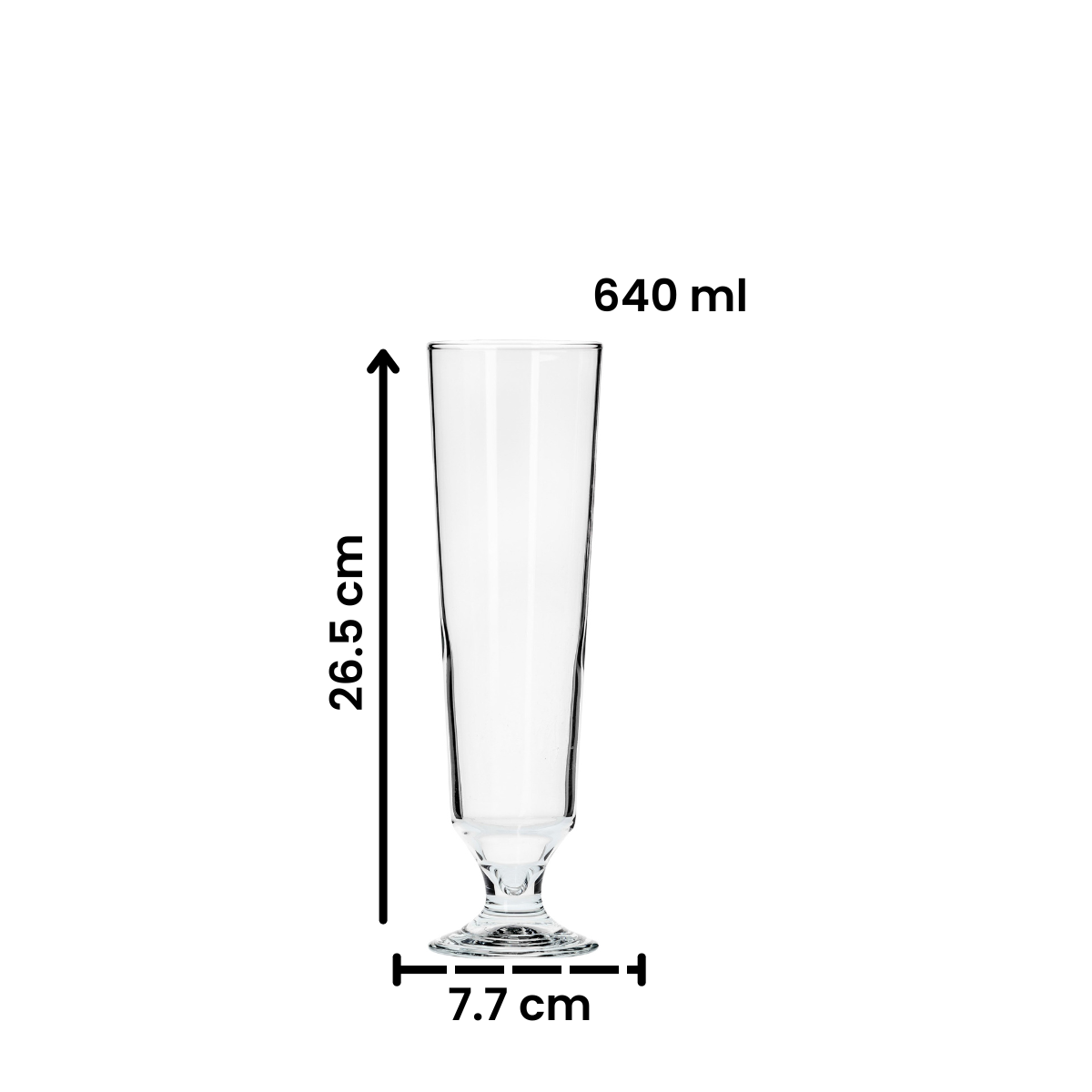 "Julius 0.5" Juego De 6 Vasos Cerveceros De Vidrio.