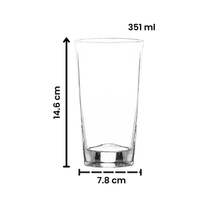 Niza - Juego De 6 Vasos De Vidrio 351 Ml