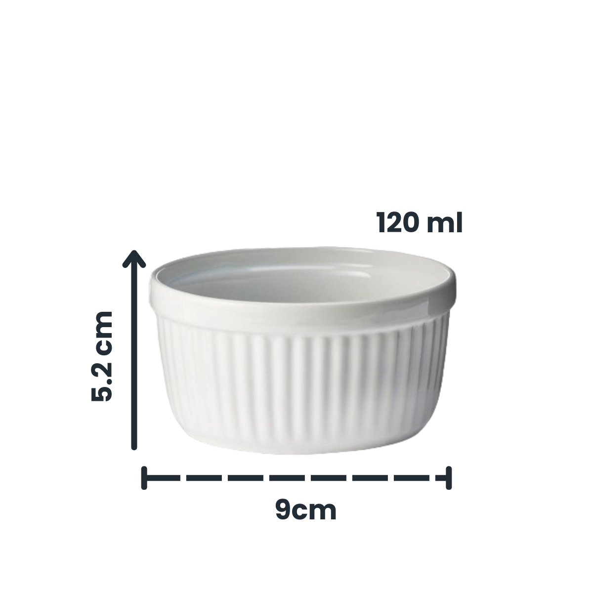 Ramekin - Juego De 6 Moldes Ramequin De Cerámica