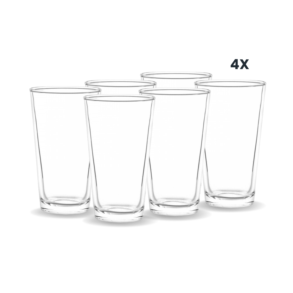 Herradura - Juego De Vasos De Vidrio 595 ml