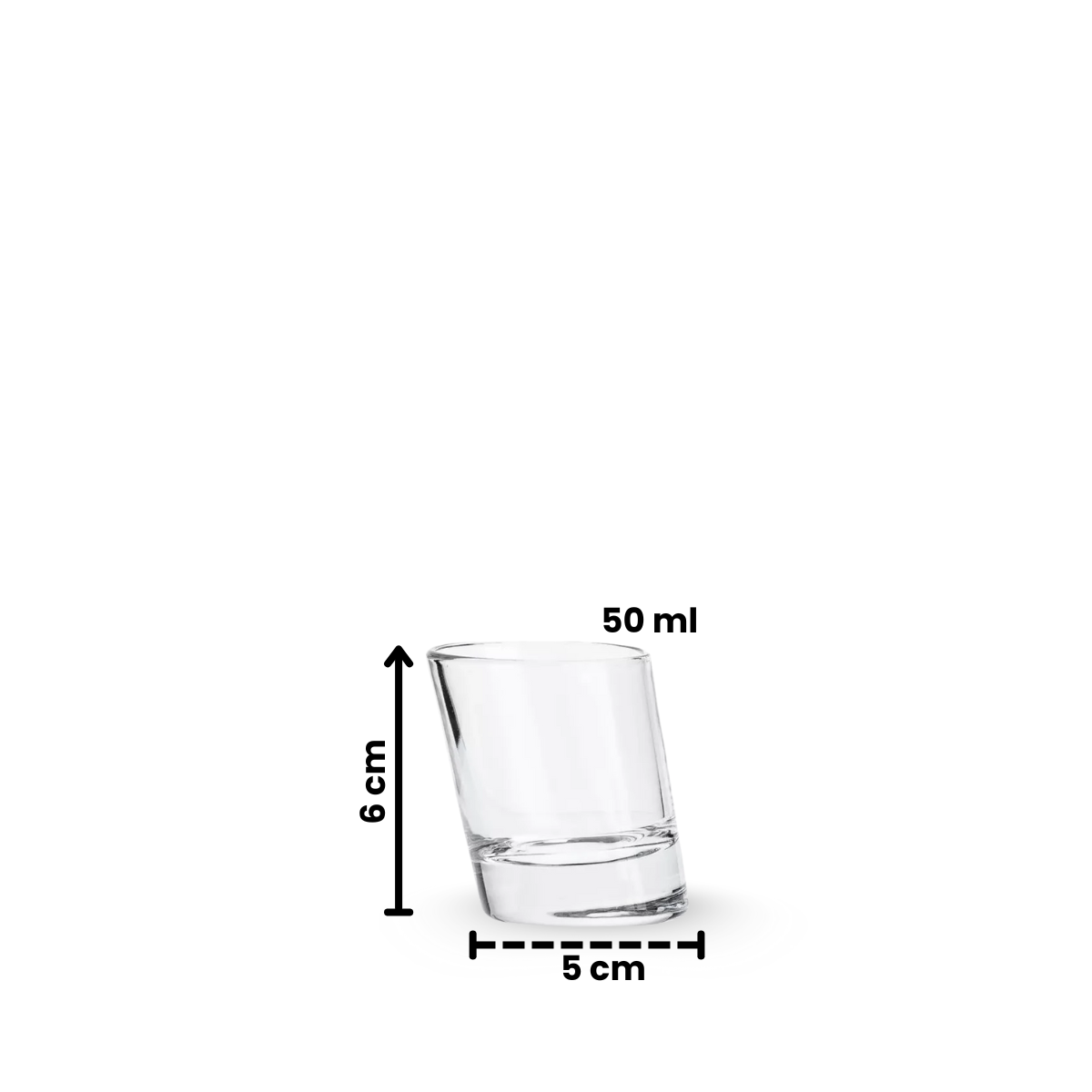 Pisa - Juego De 6 Tequileros De Vidrio De 50 Ml