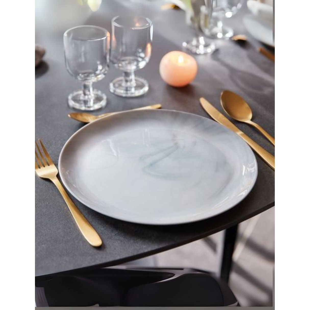 Diwali - Juego De Platos Trinche De Opal