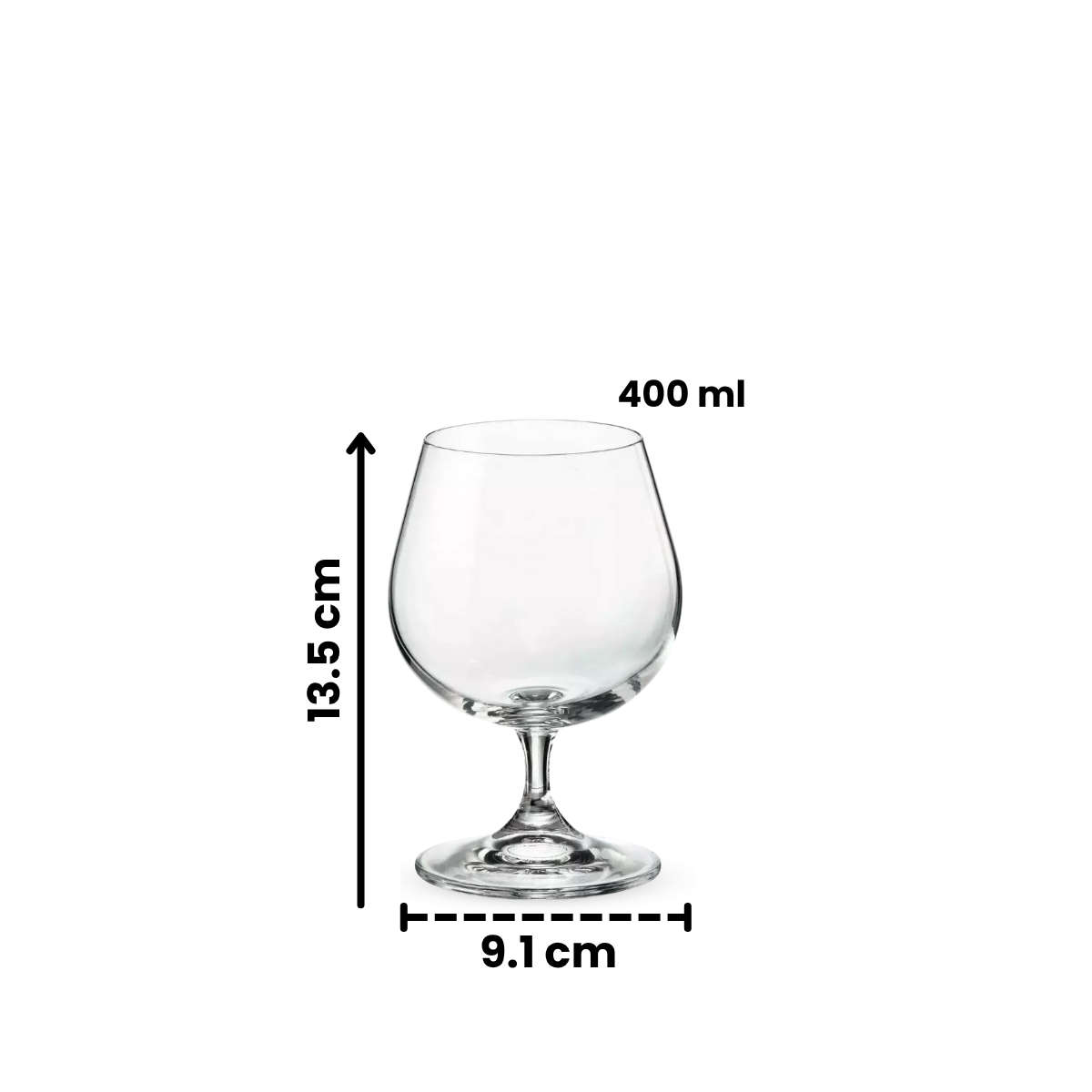 Sylvia - Juego De 6 Copas De Vidrio 400 ml