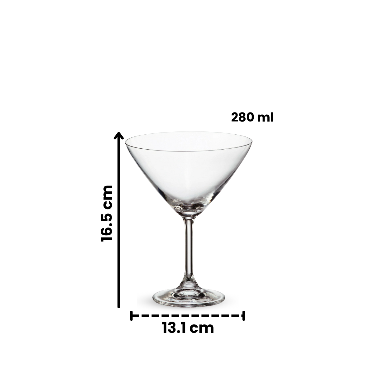Sylvia - Juego 6 Copas Para Martini 280ml