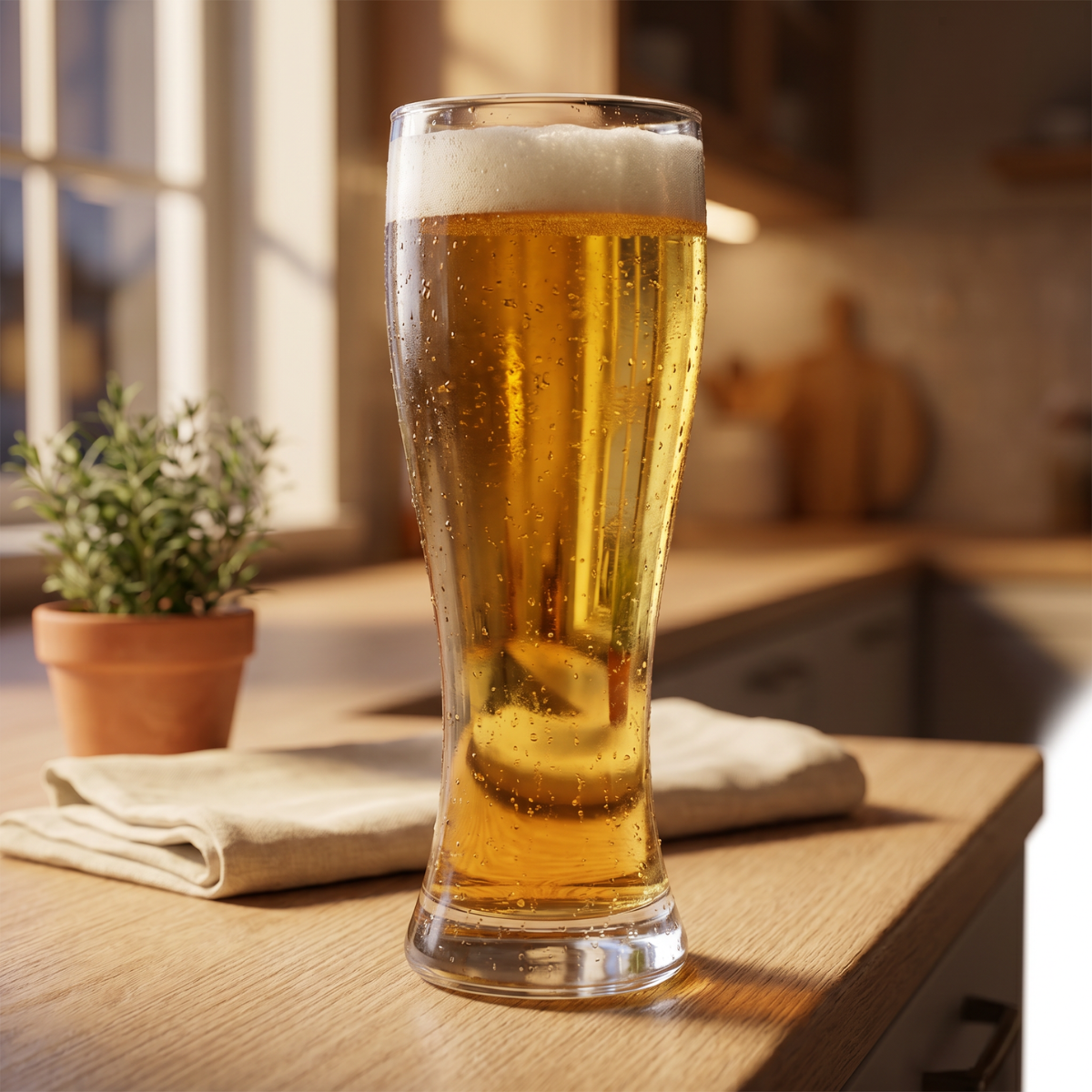 turin vasos de vidrio para uso diario en casa o bar con cerveza clara 