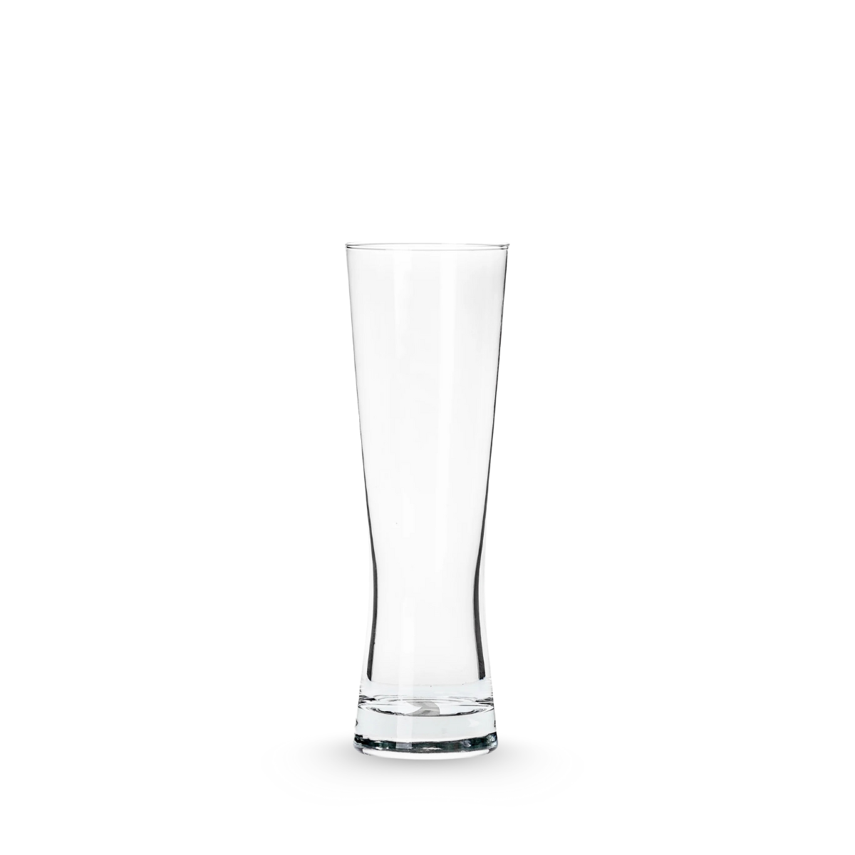 Vaso cervecero estilo pilsner de vidrio para bares o restaurantes.