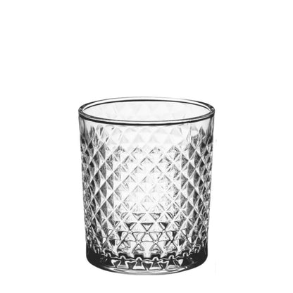 Carat - Juego de 6 vasos de  Vidrio Tipo Cortado