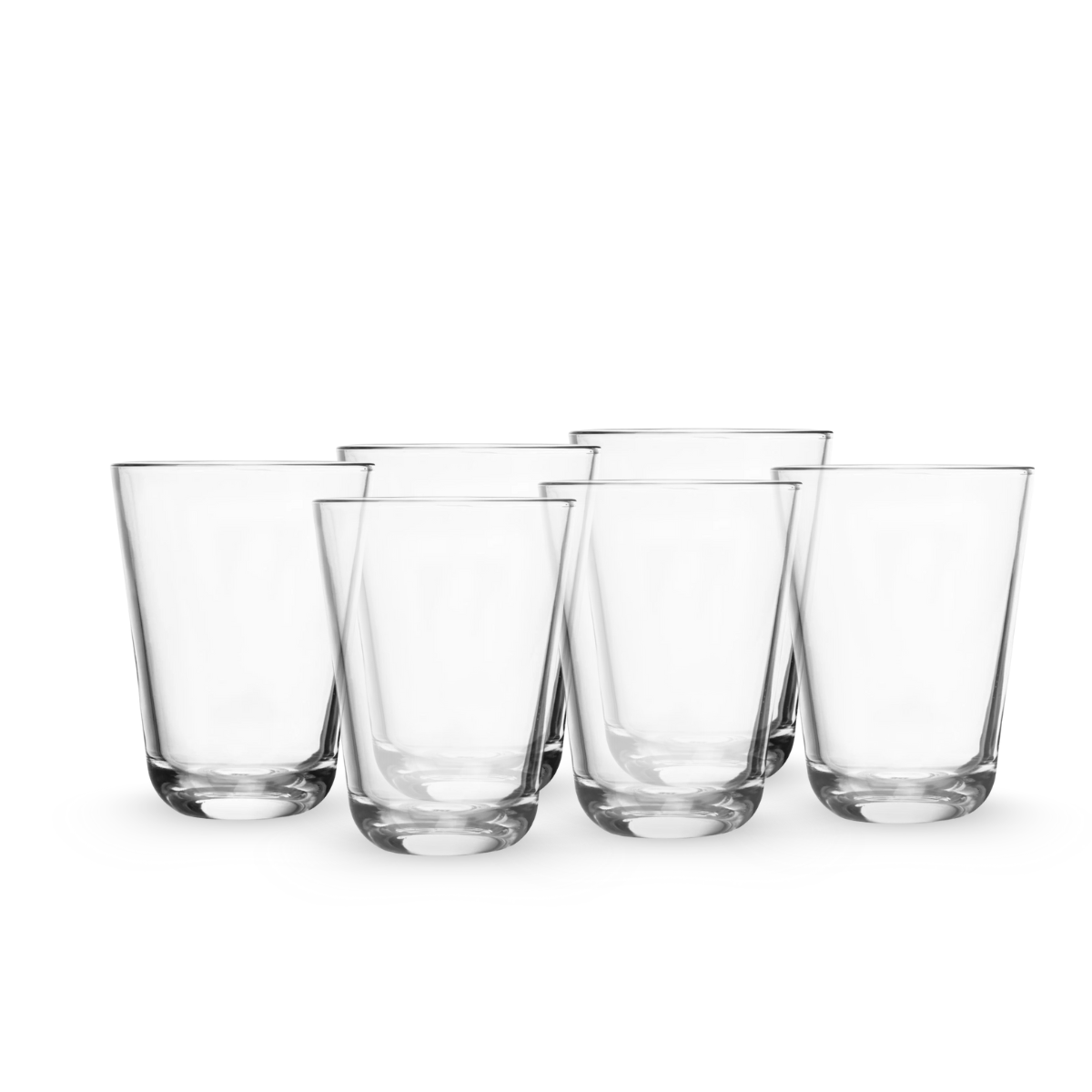 Calypso – Juego de Vasos de Vidrio 390 ml de Estilo Clásico y Moderno