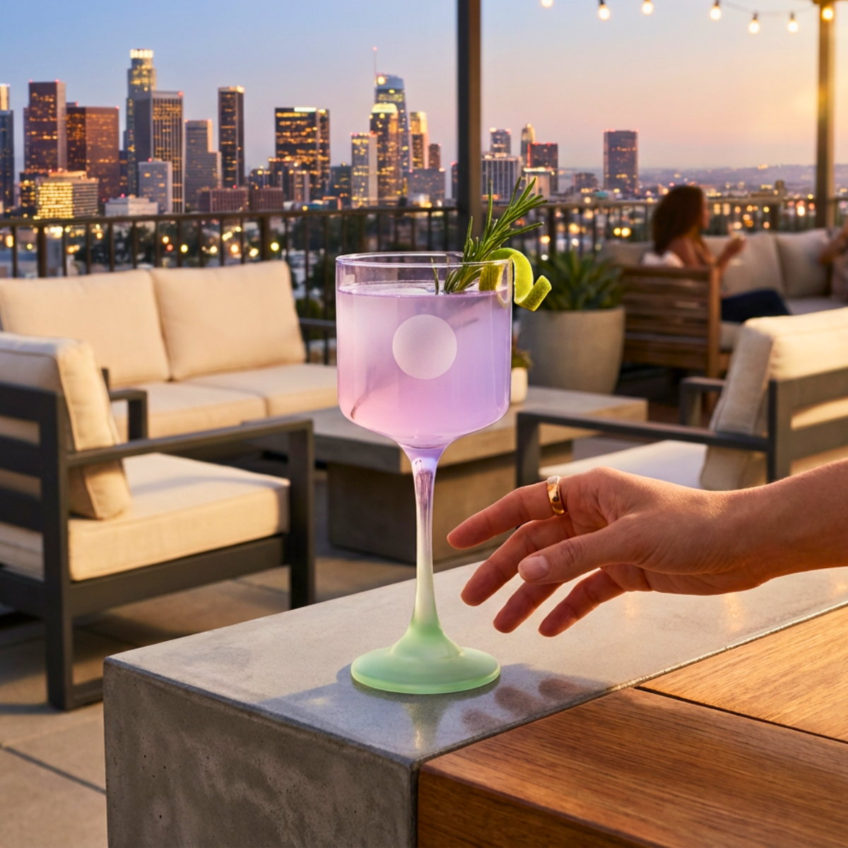 Rio Soft Color TOY - Juego de Copas de Vidrio Soft Color – Diseño Moderno y Contemporáneo