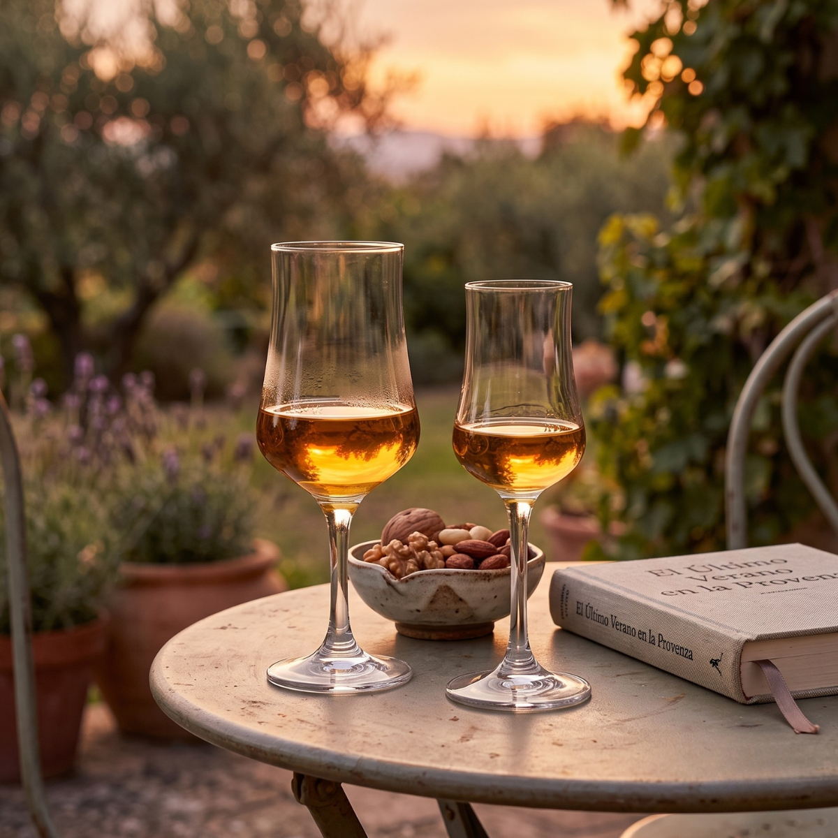 copas de vidrio de diferentes capacidades para uso diario en jardin o cita romantica