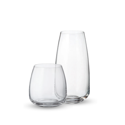 Anser – Juego de 6 Vasos de Vidrio Estilo Minimalista