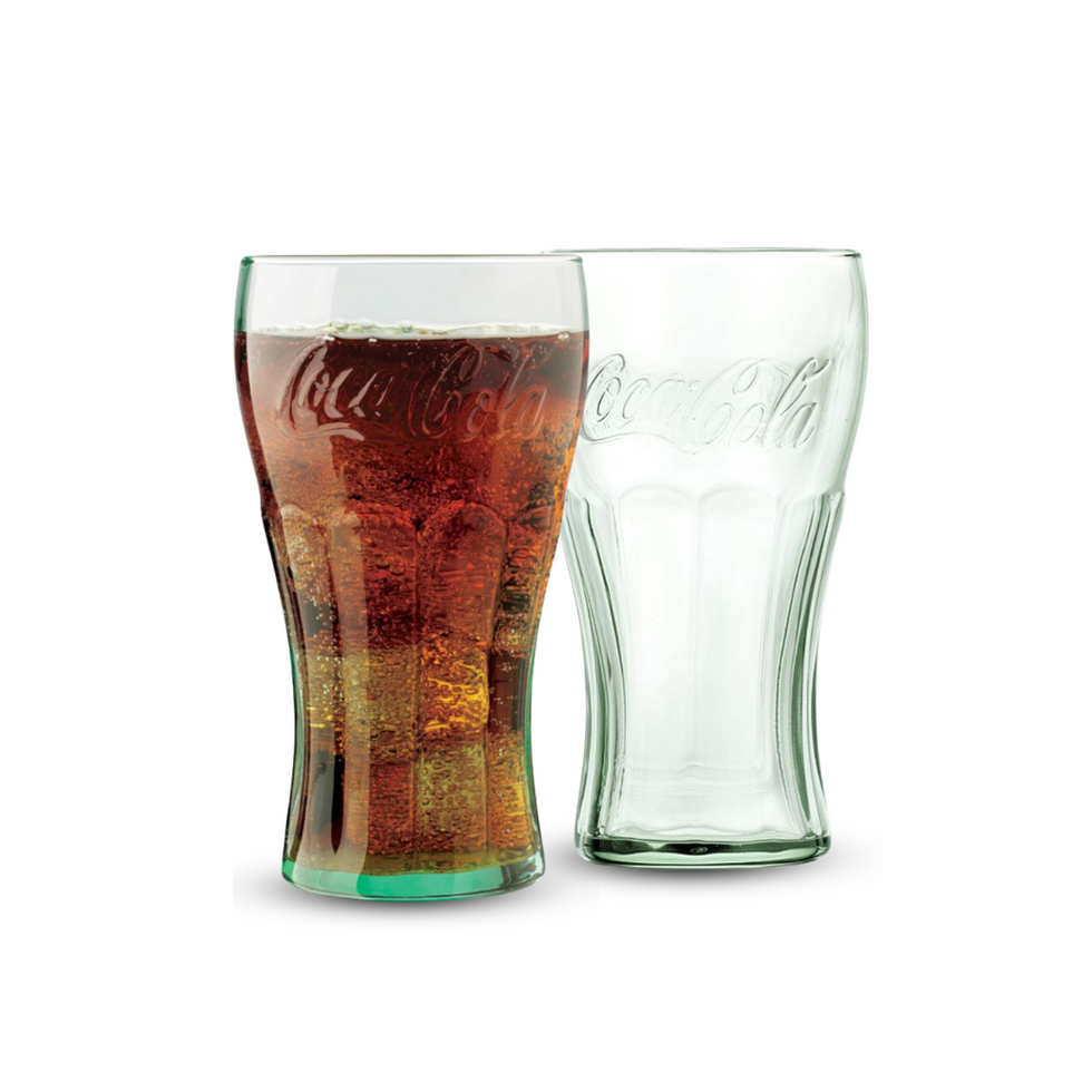 Coca Cola | Set de 2 vasos de vidrio estilo vintage – Stovmex