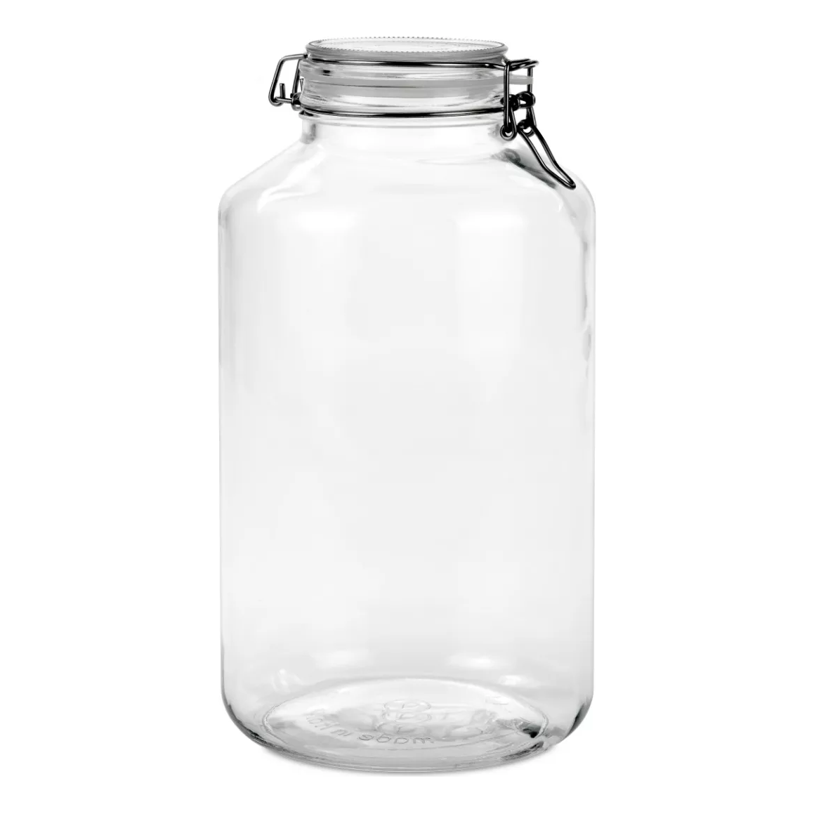 contenedor hermetico de vidrio para uso diario almacenar jabon liquido, conservas o harina de 6 litros marca borgonovo