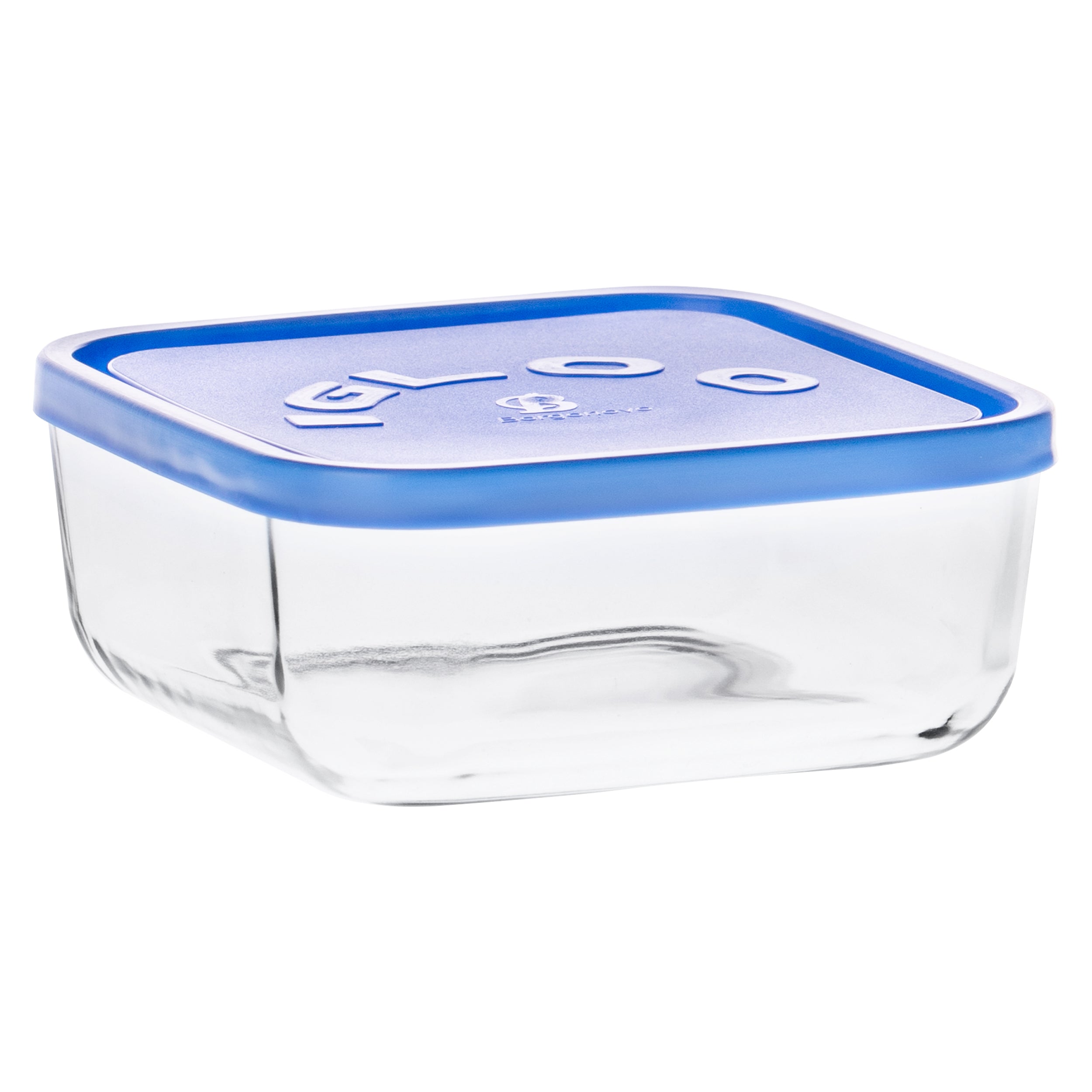 Igloo - Contenedor Rectangular de Vidrio con Tapa.