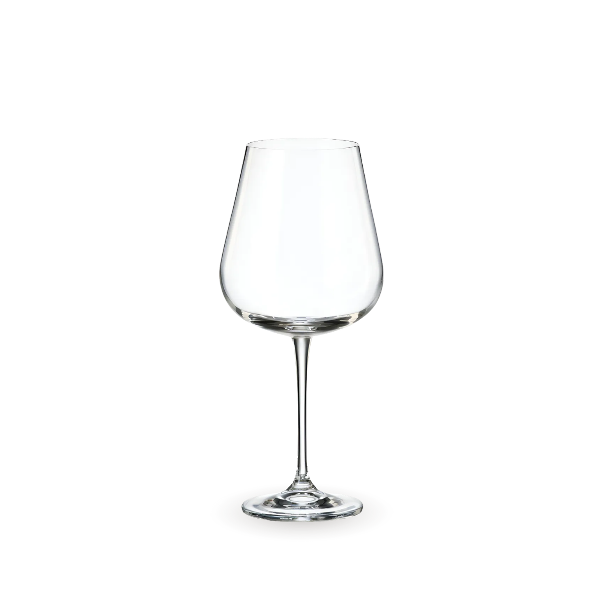 Copa Ardea de vidrio 670 ml para vino tinto con diseño amplio y elegante, alta transparencia.