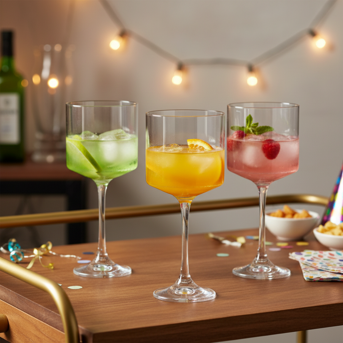 Rio - Juego de 2 Copas de Vidrio 598 ml - Copas para Cócteles Diseño Elegante