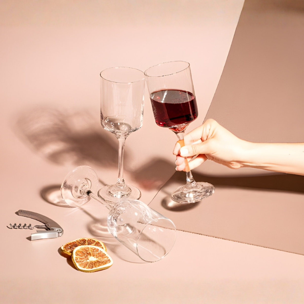 Rio - Juego de Copas de Vidrio para Vino – Diseño Clásico en Caja de Presentación