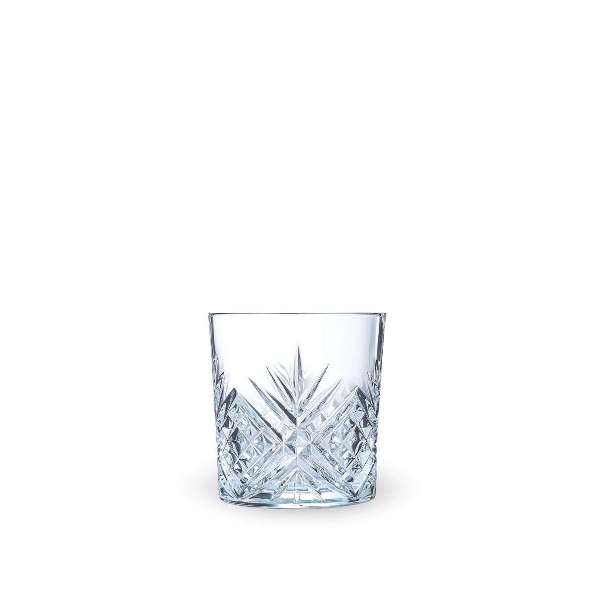 Eugene – Juego de 6 Vasos de Vidrio Tipo Cortado Estilo Vintage