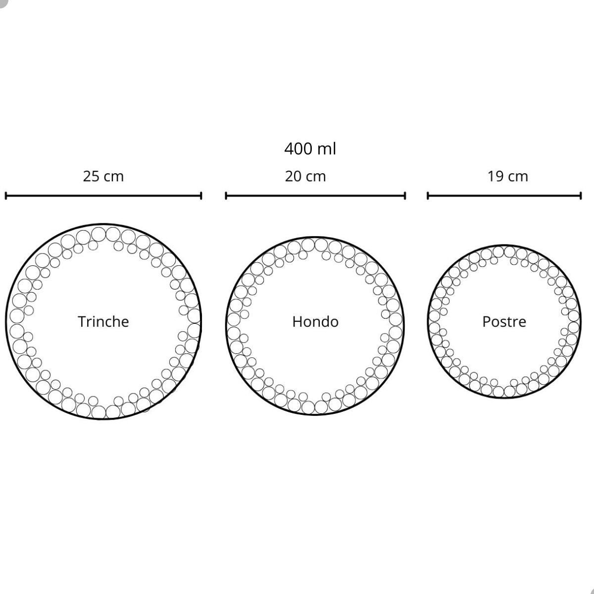 Pampille - Vajilla De Opal con Textura