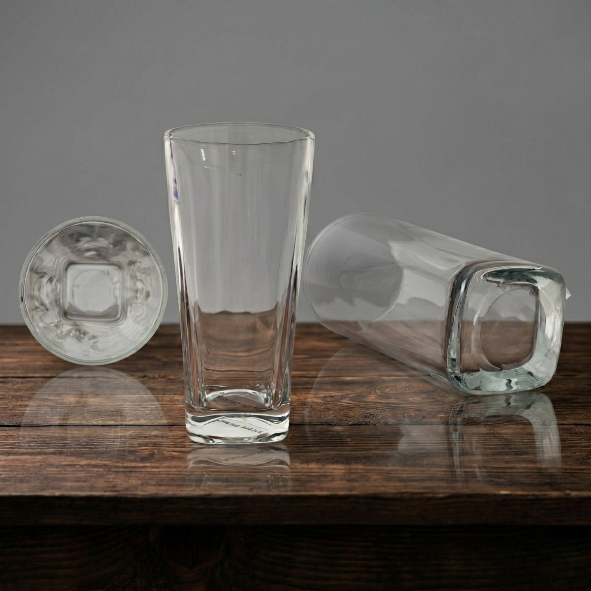 Verona – Juego de Vasos de Vidrio con Diseño Geométrico