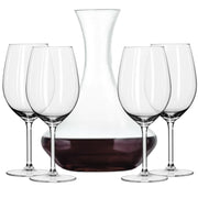 Decantador de Vino Con 4 Copas