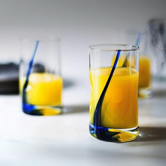 Ribbon - Set De 6 Vasos De Vidrio