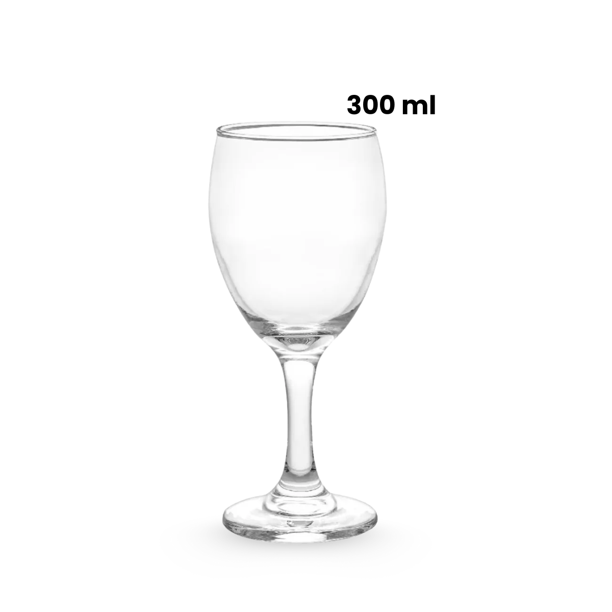 juego de copas aragon de vidrio de 300ml para vino tinto o rosado