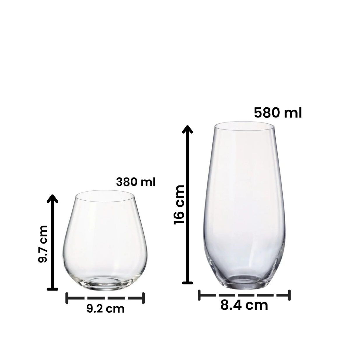 Columba – Juego de 6 Vasos de Vidrio para Whisky y Bebidas